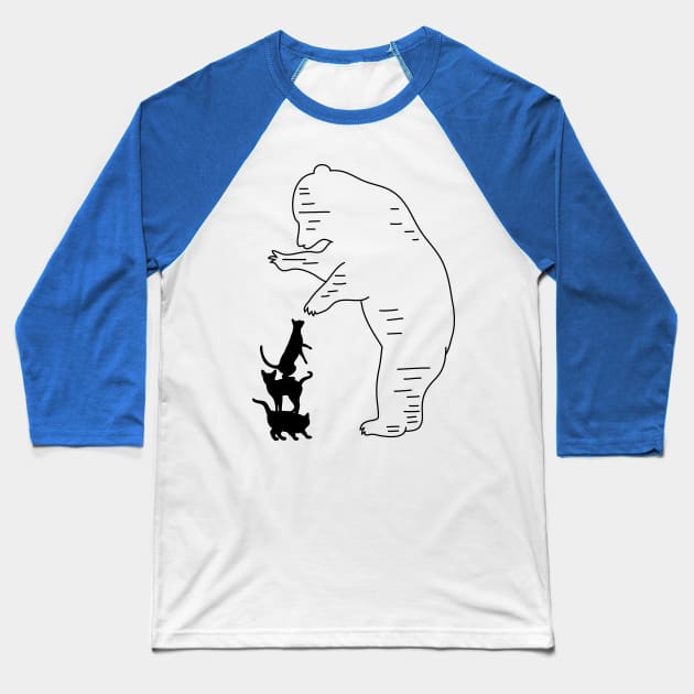 Bear Magic Baseball T-Shirt by AVEandLIA